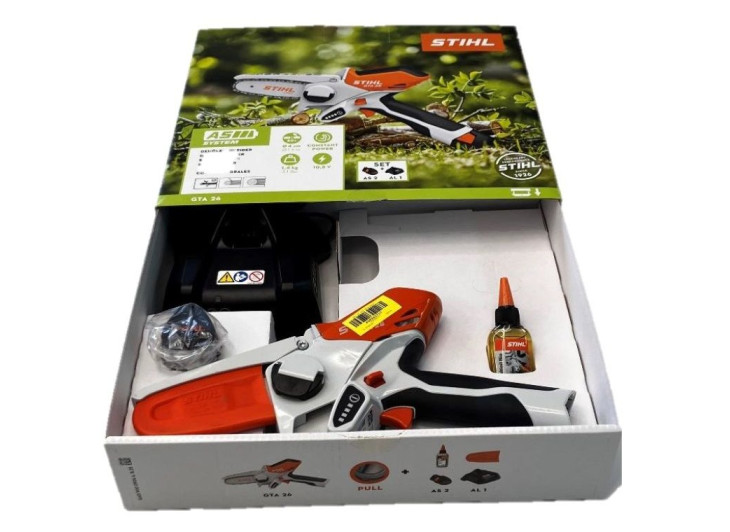 Аккумуляторная цепная мини-пила Stihl GTA 26 Set (Комплект) Аккумуляторная цепная мини-пила Stihl GTA 26 Set (Комплект)