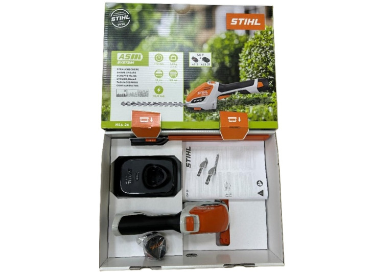 Аккумуляторные мотоножницы Stihl HSА 26 SET (Комплект) Аккумуляторные мотоножницы Stihl HSА 26 SET (Комплект)