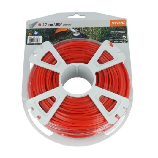 Косильная струна Stihl 2.7 мм х 65 м (Квадратная) Косильная струна Stihl 2.7 мм х 65 м (Квадратная)
