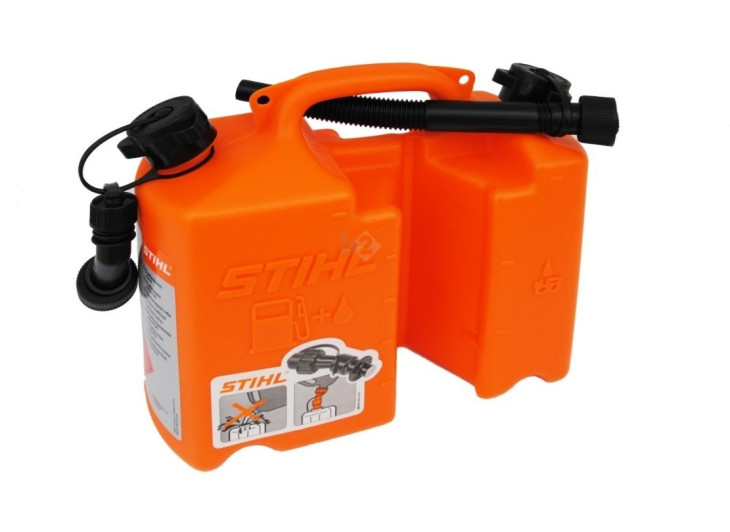 Комбиканистра Stihl для топлива 5 л, и для цепного масла 3 л. Оранжевая. Комбиканистра Stihl для топлива 5 л, и для цепного масла 3 л. Оранжевая.