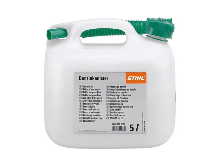 Канистра Stihl для бензина 5 л. Прозрачная. Канистра Stihl для бензина 5 л. Прозрачная.