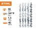 Шина Stihl Rollomatic E Light 40 см, 1.3 мм, 3/8" Picco (LIGHT P04)