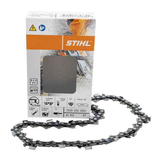 Цепь Stihl 26 RS, 40 см, 1.6 мм, 67 зв. Цепь Stihl 26 RS, 40 см, 1.6 мм, 67 зв.