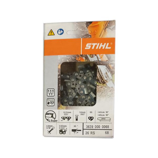 Цепь Stihl 26 RS, 40 см, 1.6 мм, 68 зв. Цепь Stihl 26 RS, 40 см, 1.6 мм, 68 зв.