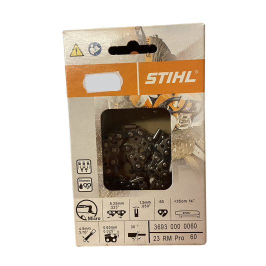 Цепь Stihl 23 RM, 35 см, 1.3 мм, 60 зв. Цепь Stihl 23 RM, 35 см, 1.3 мм, 60 зв.