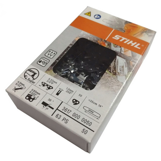 Цепь Stihl 63 PS, 35 см, 1.3 мм, 50 зв. Цепь Stihl 63 PS, 35 см, 1.3 мм, 50 зв.