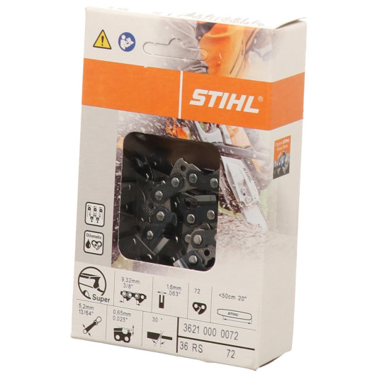 Цепь Stihl 36 RS, 50 см, 1.6 мм, 72 зв. Цепь Stihl 36 RS, 50 см, 1.6 мм, 72 зв.