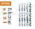 Цепь Stihl 36 RS, 90 см, 1.6 мм, 114 зв.